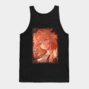 Yae Miko & Sakura Leaves Tank Top